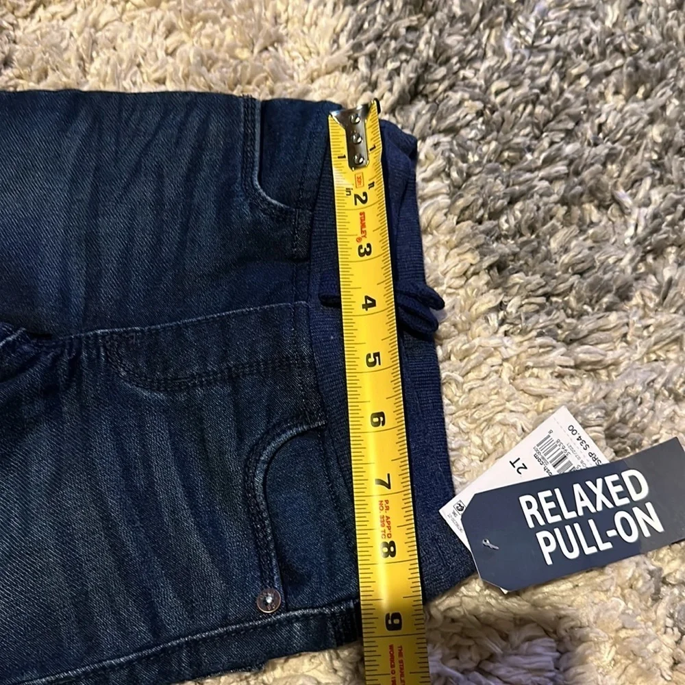 Blue Wash Denim Relaxed Pull On Jeans New 2T - Osh Kosh B' Gosh